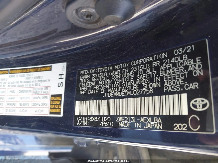 Toyota Corolla 1.8l Hybrid Le, снимка 9 - Автомобили и джипове - 54568900