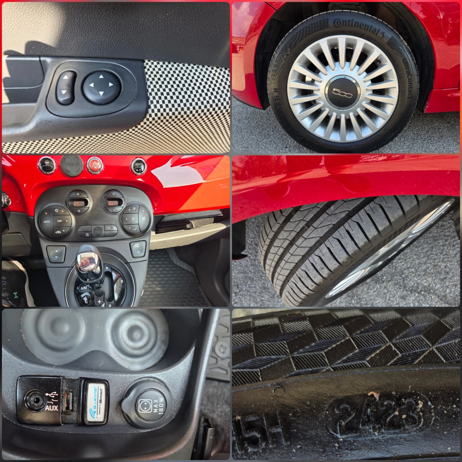 Fiat 500 La Prima 1.2i Automat Panorama, снимка 16 - Автомобили и джипове - 55804733