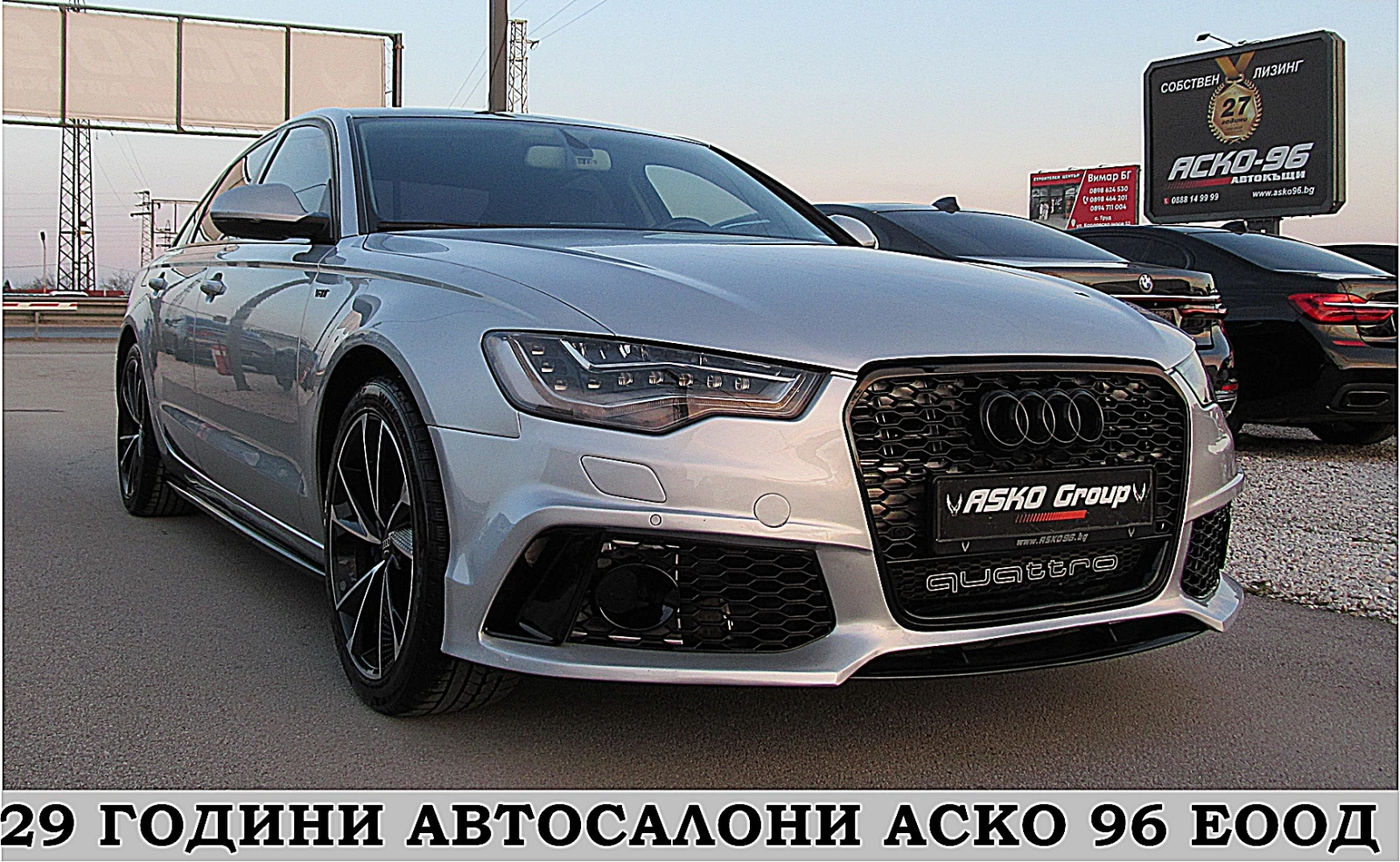 Audi A6 RS6-PAKET/FUL LED/Kyless GO/СОБСТВЕН ЛИЗИНГ - изображение 3