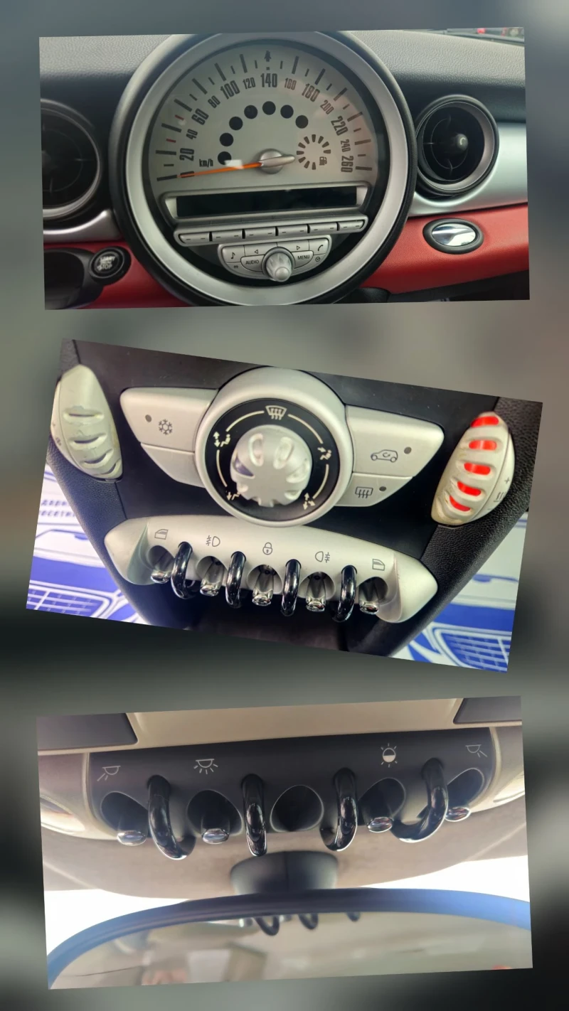 Mini Cooper 1.6HDI.130000км.Фейс.Кожа.ТОП., снимка 15 - Автомобили и джипове - 53481090