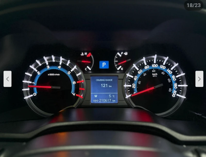 Toyota 4runner SR5 4x4/NAVI/PARK ASSIST/KEYLESS ENTRY/PODGREV, снимка 14 - Автомобили и джипове - 52679717