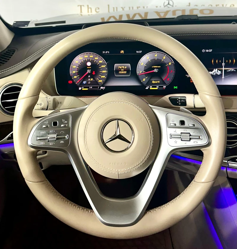 Mercedes-Benz S 560 L* 4Matic* Pano* HuD* TV* Burmester, снимка 10 - Автомобили и джипове - 51054496
