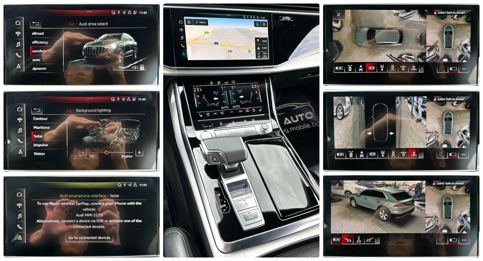 Audi Q8 286HP 103 000KM MATRIX B&O S LINE 360'3D CAM | Mobile.bg   12