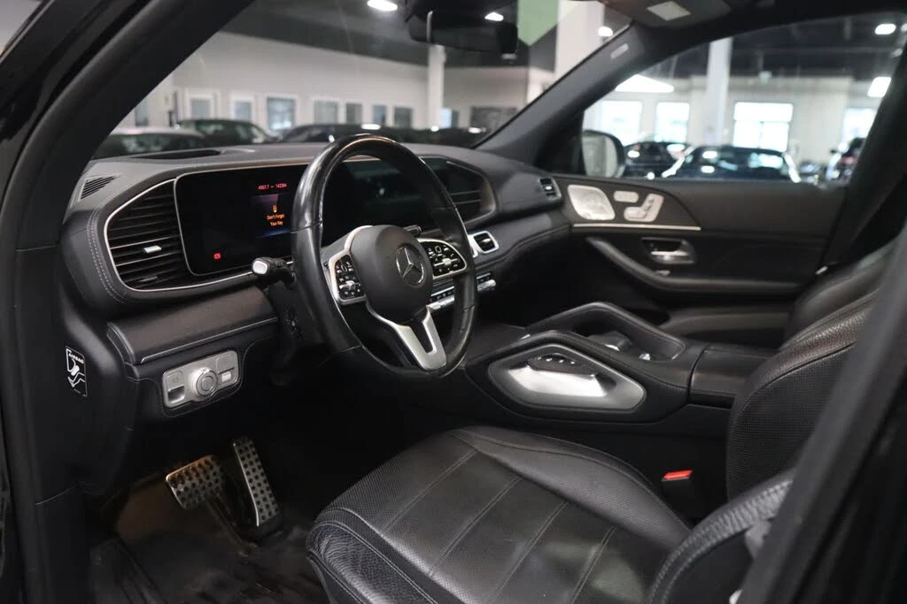 Mercedes-Benz GLS580 4MATIC* AMG* BURMESTER* HEAD UP* DISTRONIC* ОБДУХВ, снимка 8 - Автомобили и джипове - 55062972