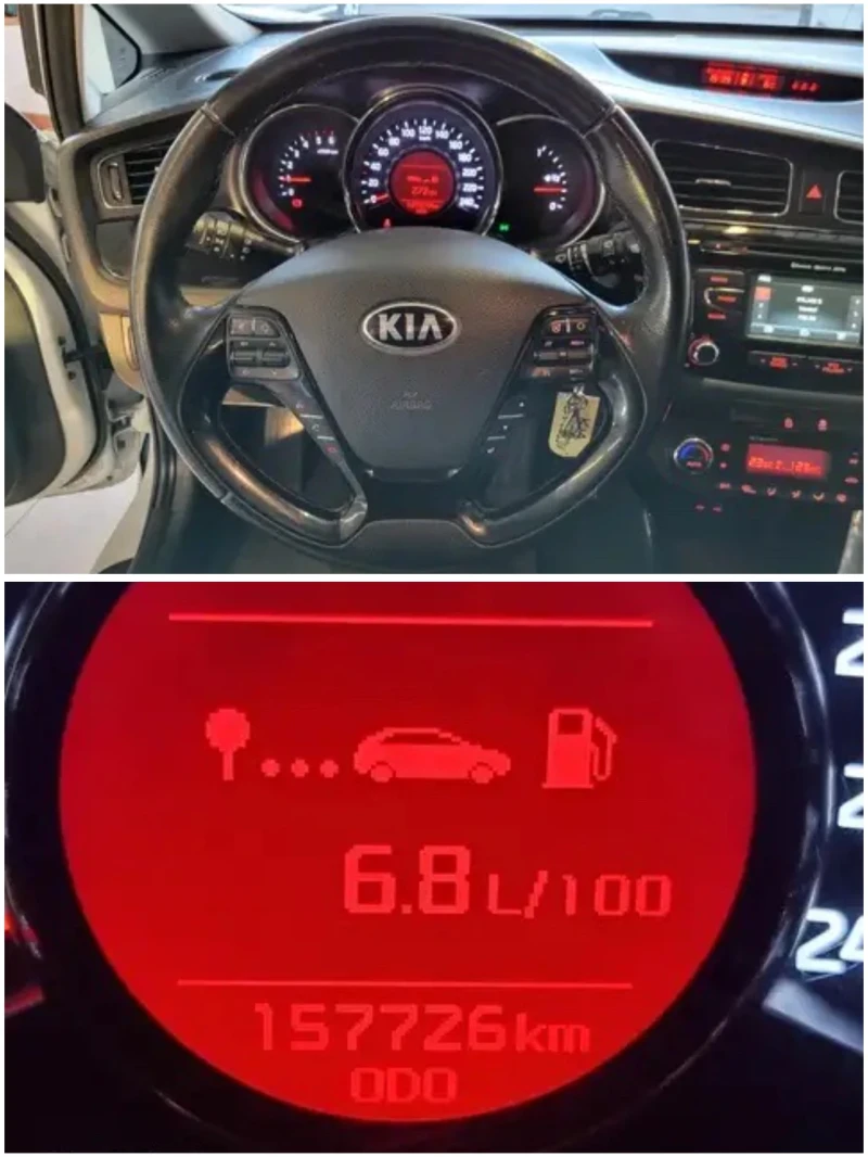 Kia Ceed 1, 6CRDI-110k.с/6ск/КАМЕРА/МУЛТИМЕДИЯ/НОВА!!!, снимка 11 - Автомобили и джипове - 49514085