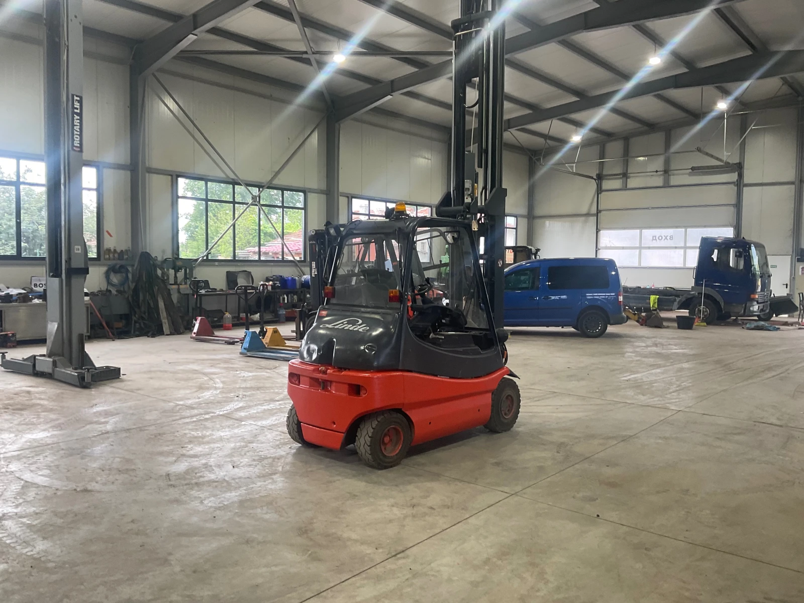 Електрокар Linde E30 Triplex Нова Батерия Нов Внос Топ състояние 