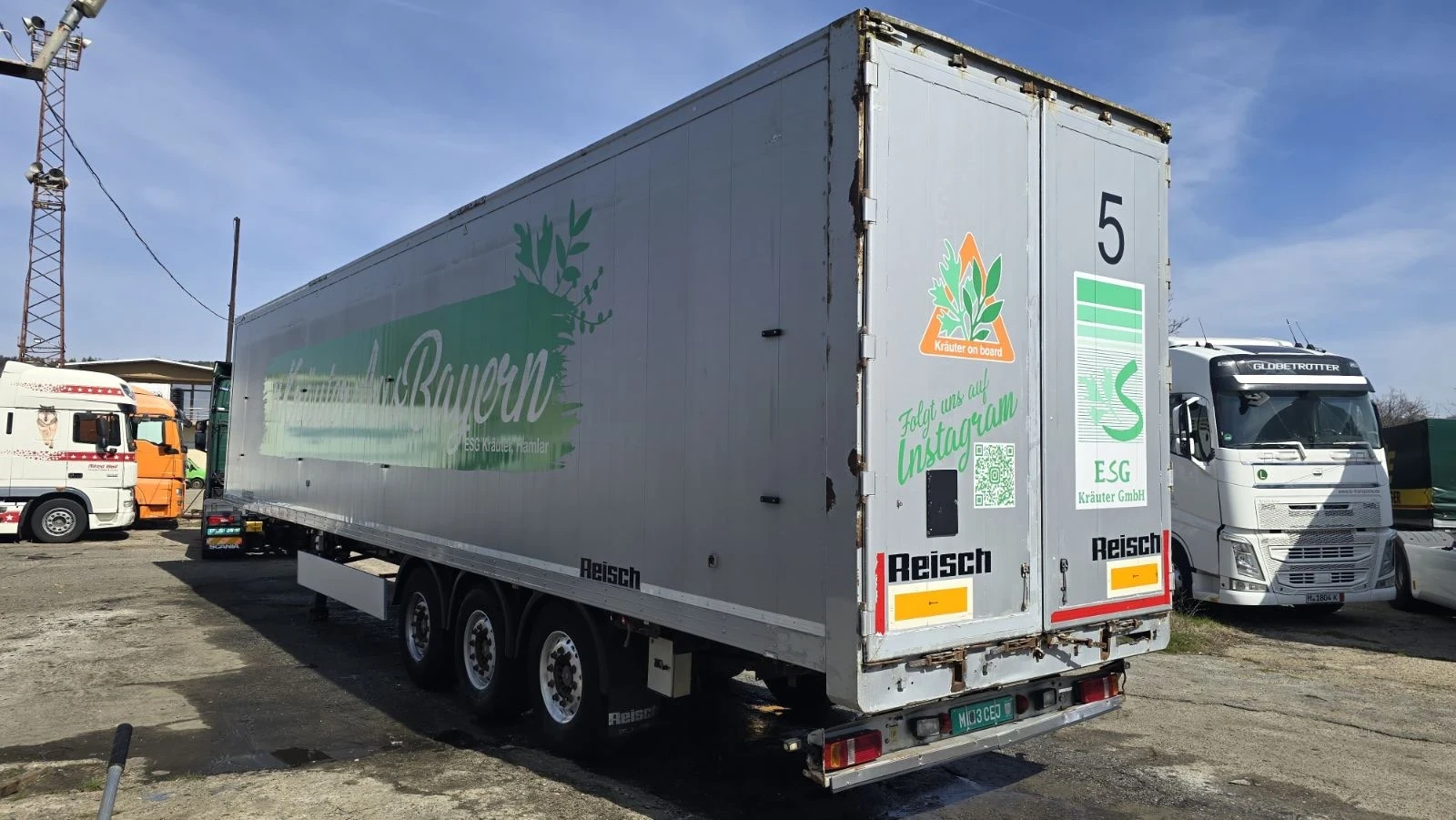 Полуремарке Reisch 92 куб./тара  7500 кг./ нов под, снимка 6 - Ремаркета - 53755622