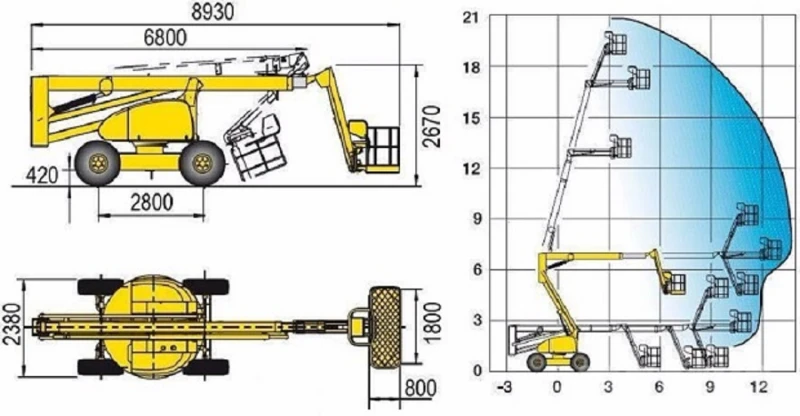 Автовишка Друга марка HAULOTTE HA 20PX, снимка 16 - Индустриална техника - 49161343