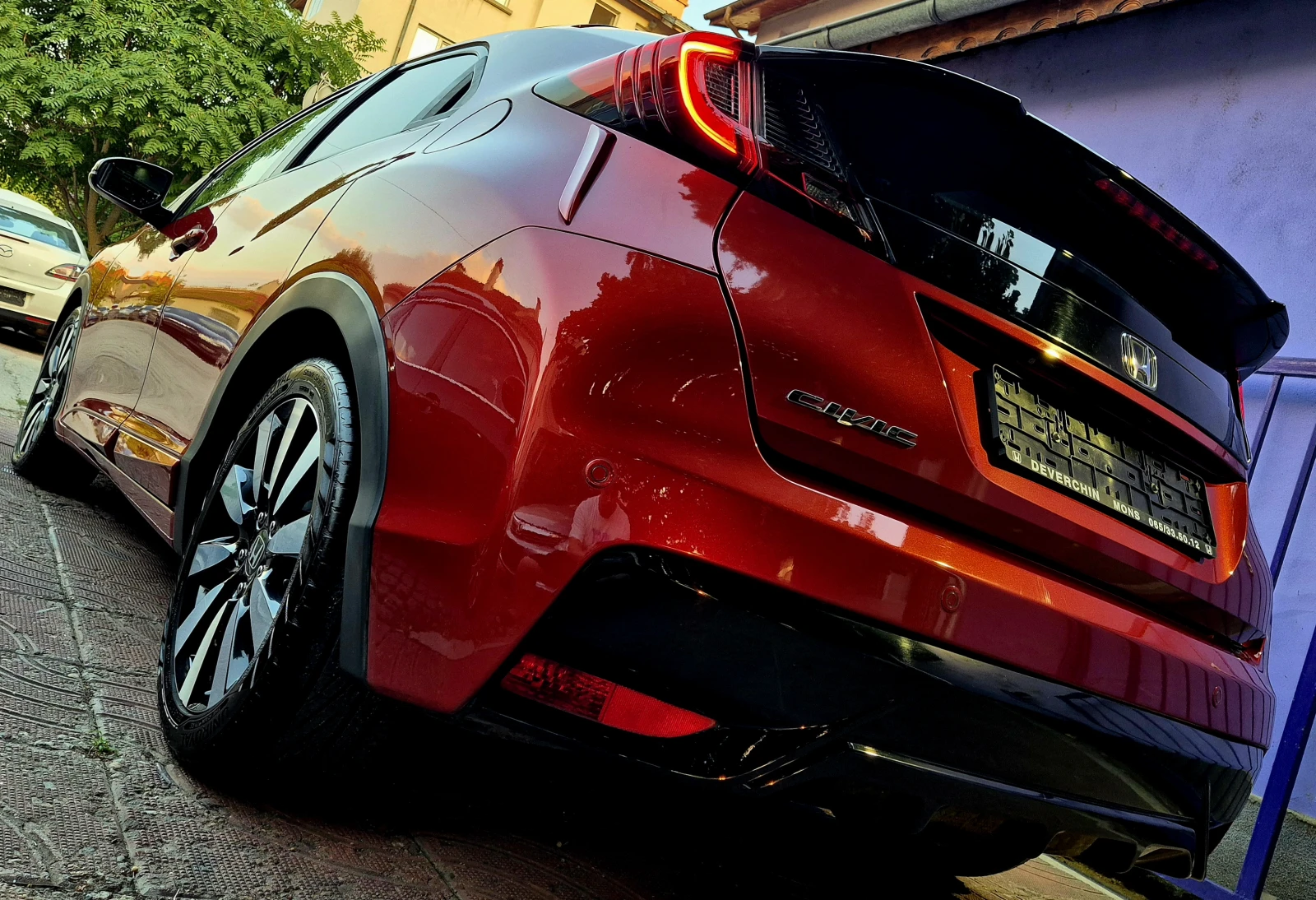 Honda Civic 1.6d-Executive-нави-кожа-верига-6speed-нов, снимка 8 - Автомобили и джипове - 55590730