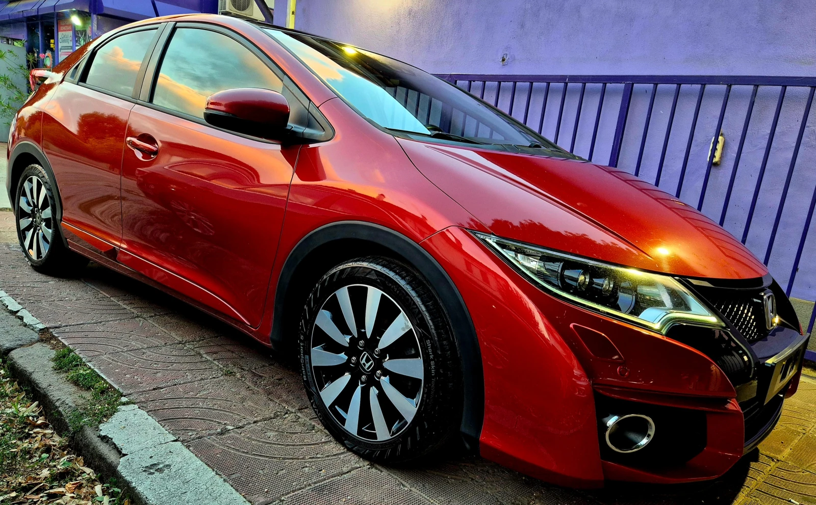 Honda Civic 1.6d-Executive-нави-кожа-верига-6speed-нов, снимка 5 - Автомобили и джипове - 55590730