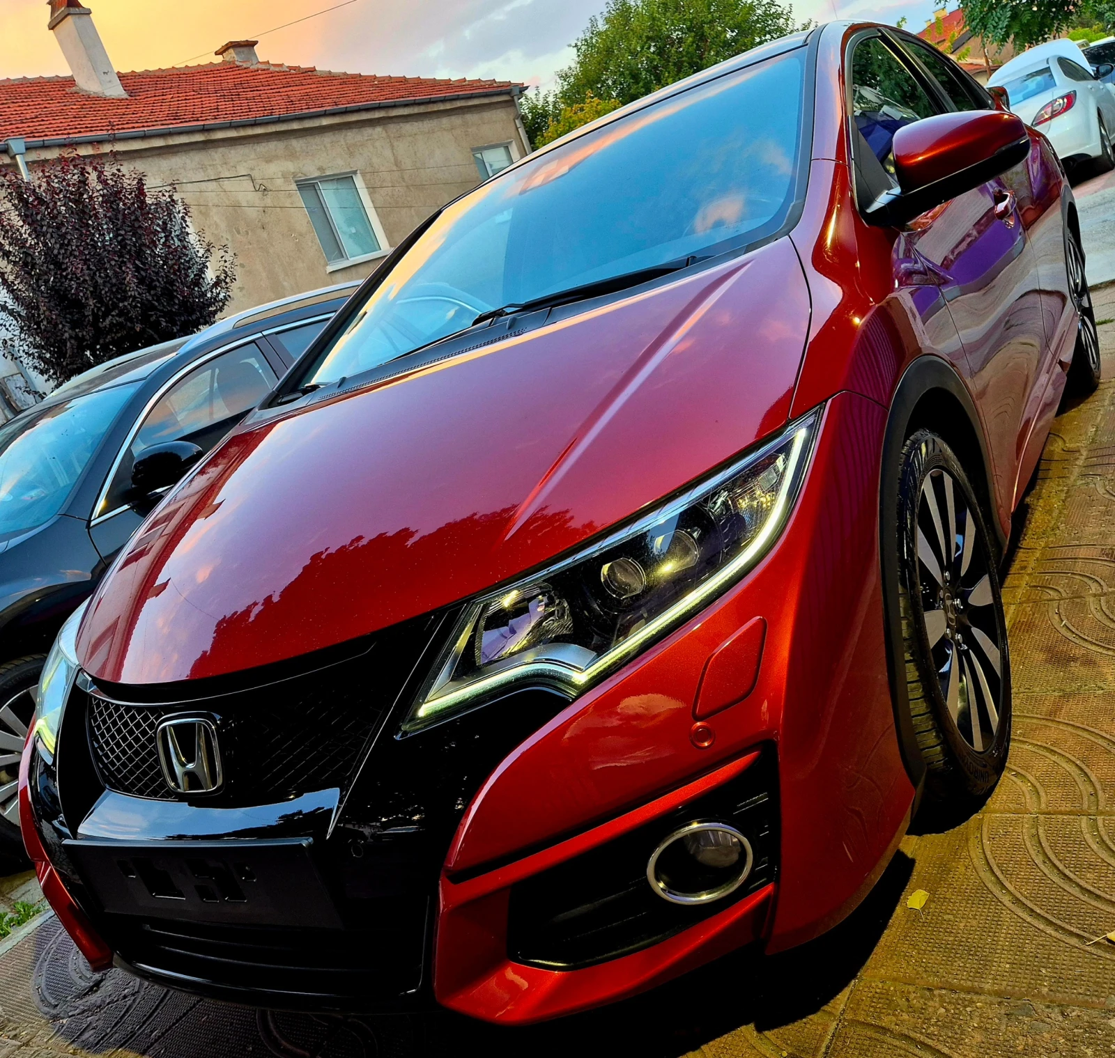 Honda Civic 1.6d-Executive-нави-кожа-верига-6speed-нов, снимка 3 - Автомобили и джипове - 55590730