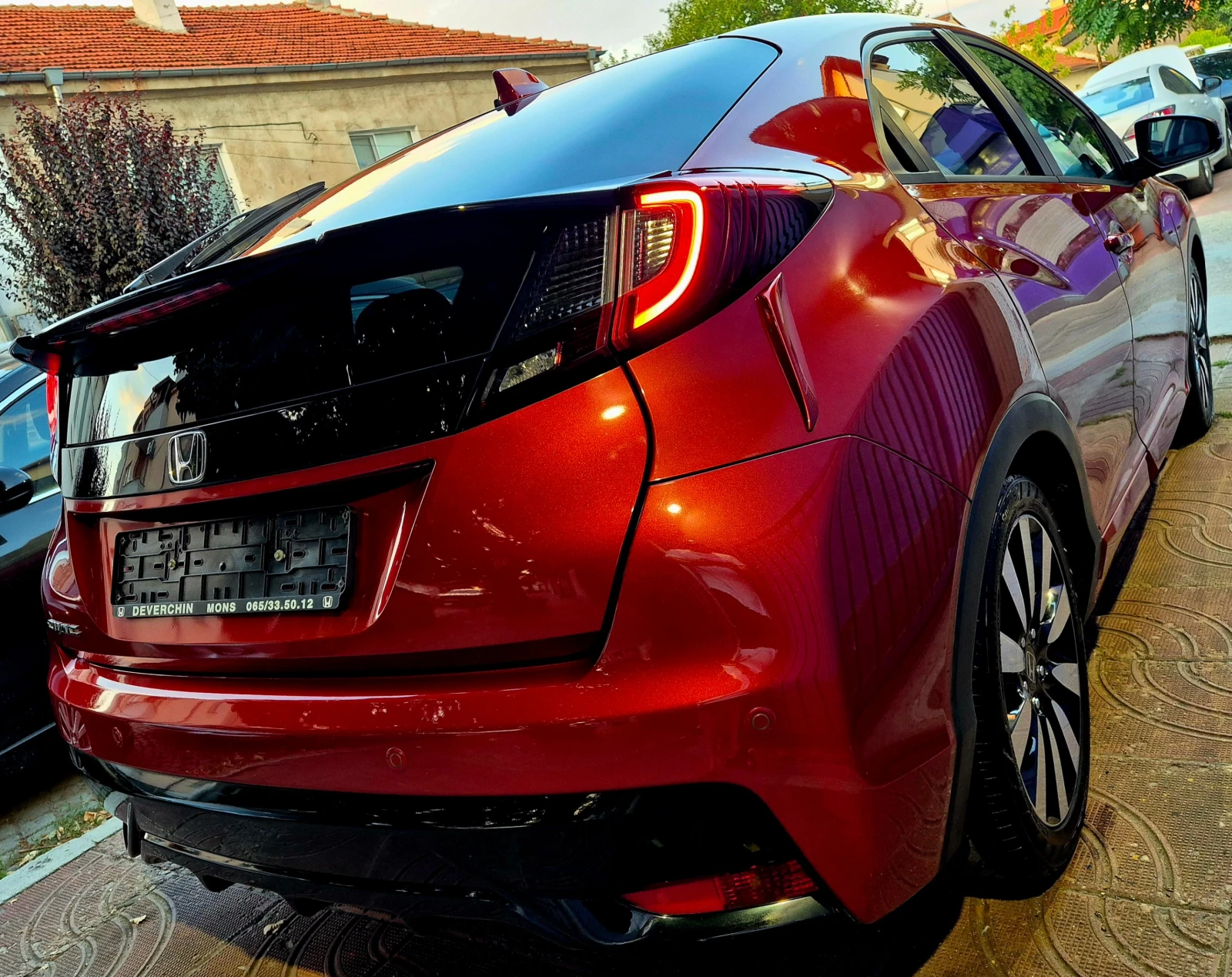 Honda Civic 1.6d-Executive-нави-кожа-верига-6speed-нов, снимка 11 - Автомобили и джипове - 55590730