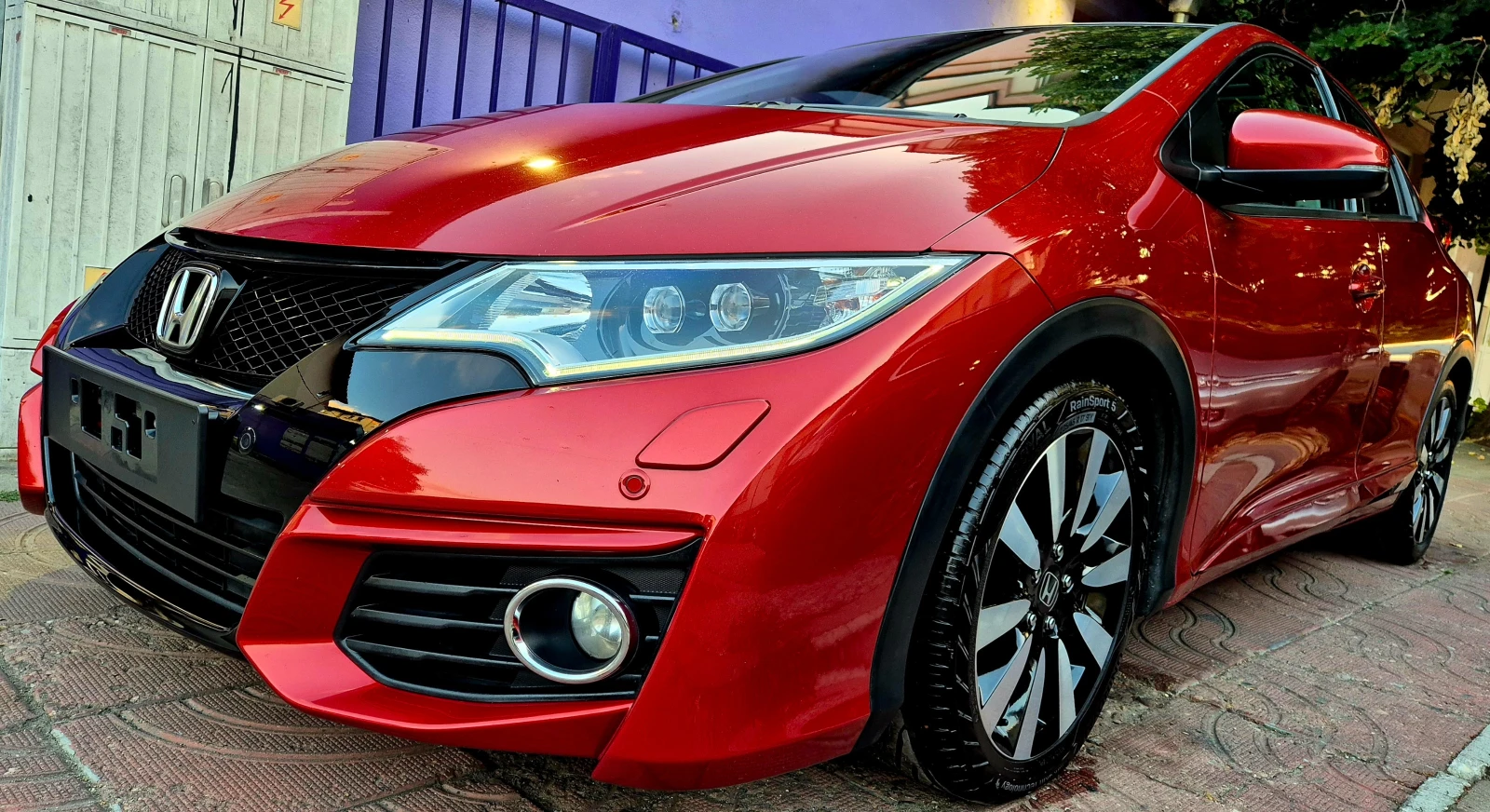 Honda Civic 1.6d-Executive-нави-кожа-верига-6speed-нов, снимка 9 - Автомобили и джипове - 55590730