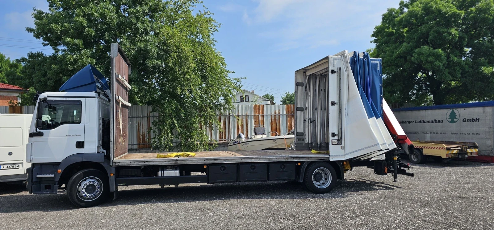 Man Tgm 18.340 кран 15м, снимка 3 - Камиони - 54774685