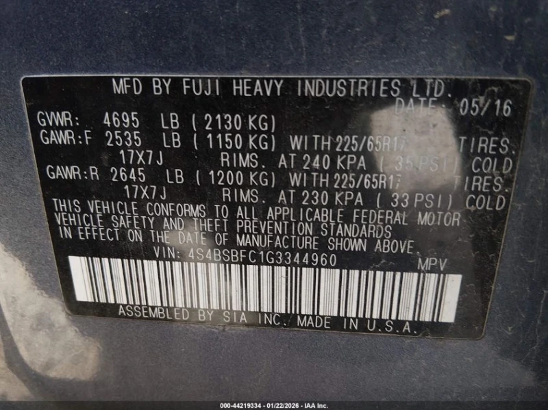 Subaru Outback 2.5l 2.5I Premium, снимка 9 - Автомобили и джипове - 53235384