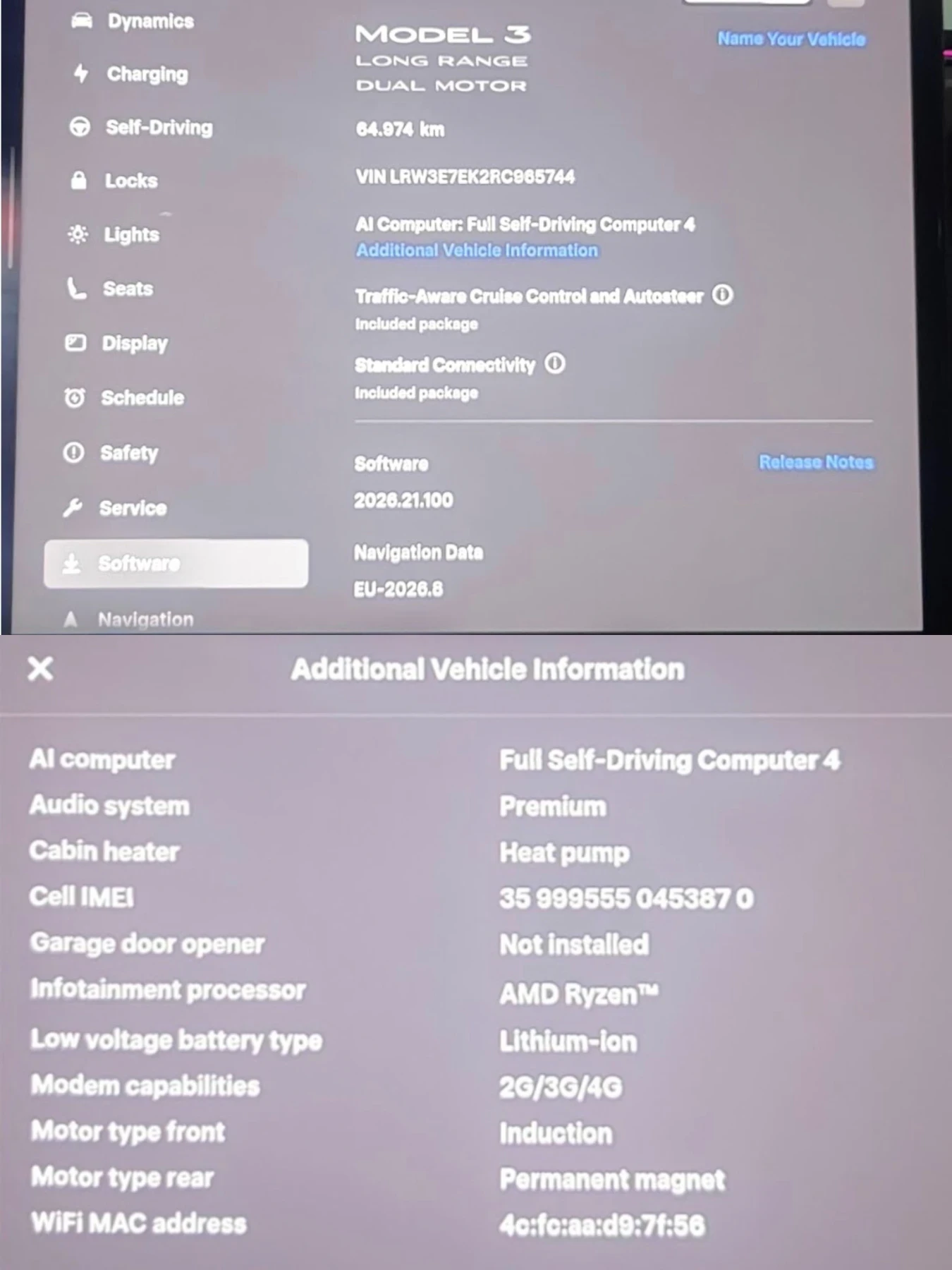 Tesla Model 3 Highland LR/Dual motor AWD/ЕВРОПА/ГАРАНЦИЯ!, снимка 15 - Автомобили и джипове - 55838477
