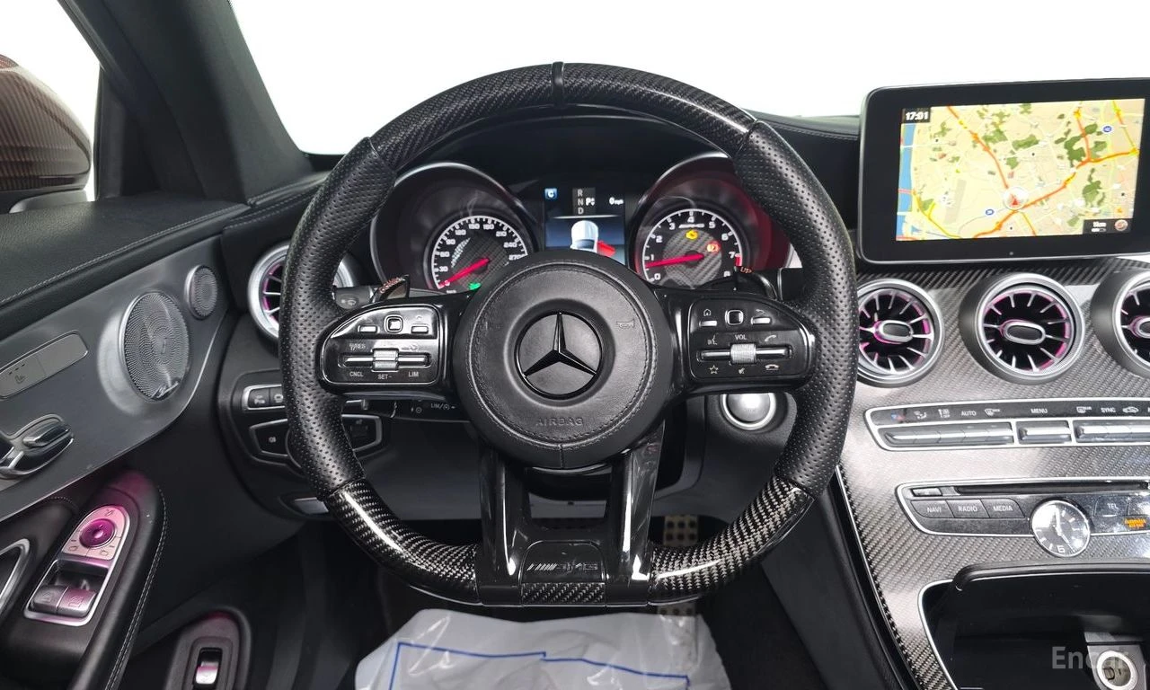 Mercedes-Benz C 63 AMG Coupe* КЕРАМИКА* BURMESTER* CARBON* 360 CAM* PANO*, снимка 9 - Автомобили и джипове - 54738262