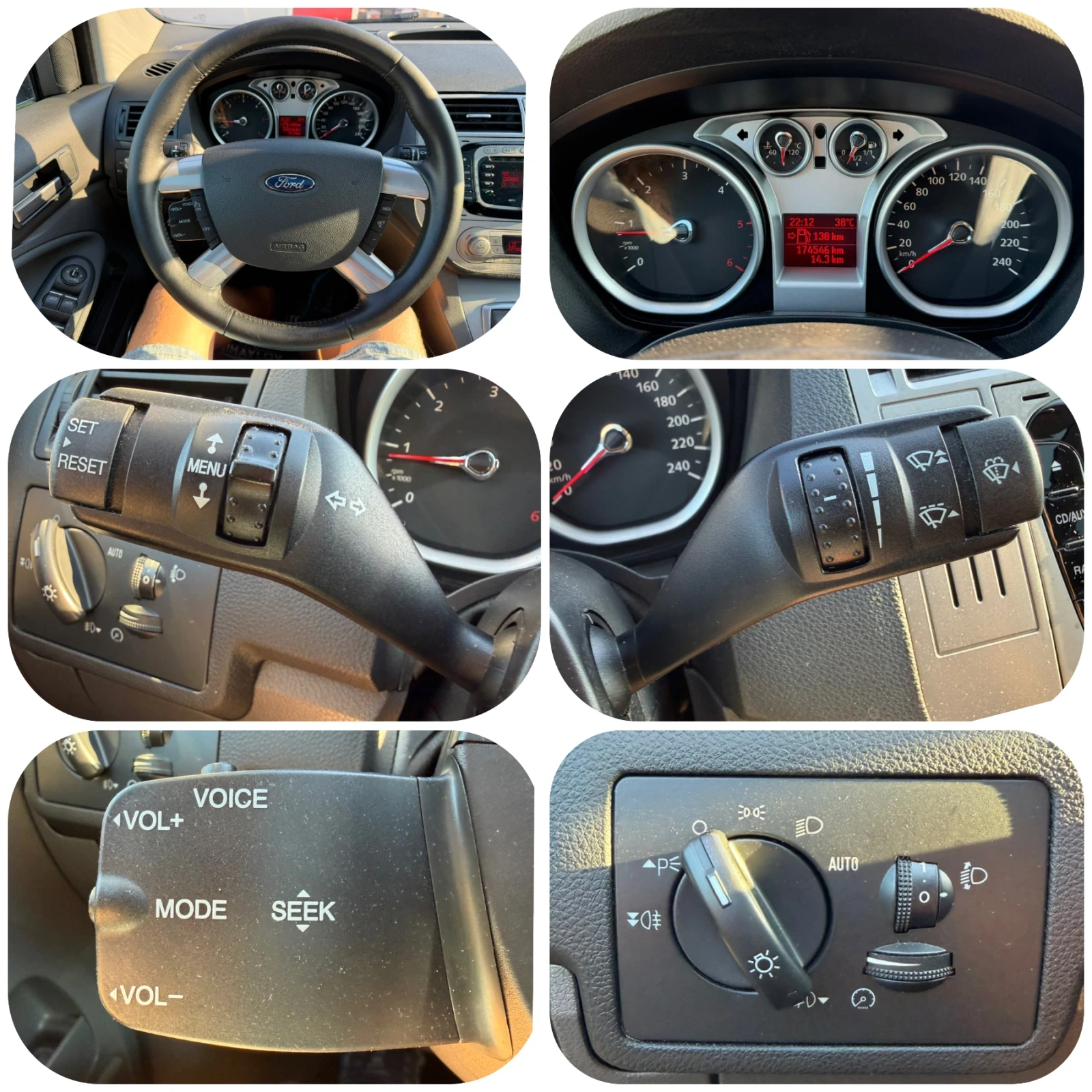 Ford Kuga 2.OTDCI 4x4/КОЖА/ЛЕТИ.ДЖ, снимка 14 - Автомобили и джипове - 55063644