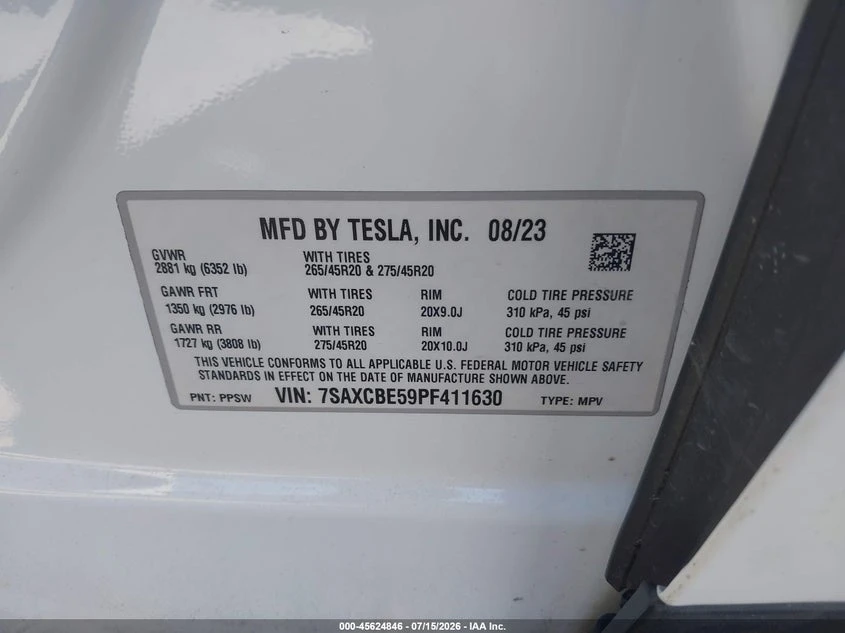Tesla Model X Long Range Plus AWD, снимка 9 - Автомобили и джипове - 56332310