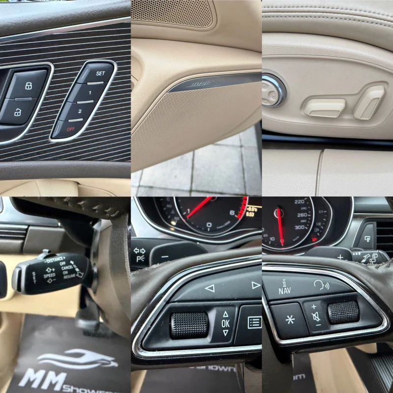 Audi A6 S-LINE-3.0-BITDI-360КАМЕРИ-ПАМЕТ-DISTRONIC-ОБДУХВА, снимка 14 - Автомобили и джипове - 51904072