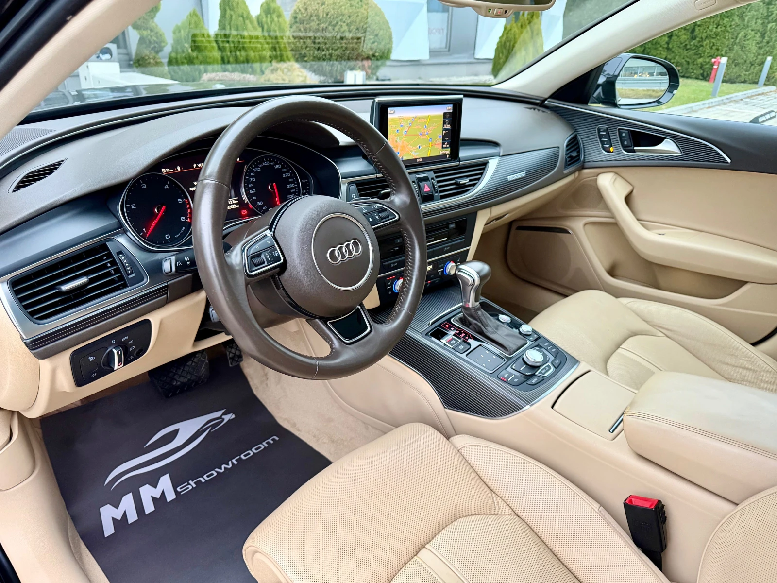 Audi A6 S-LINE-3.0-BITDI-360КАМЕРИ-ПАМЕТ-DISTRONIC-ОБДУХВА - изображение 9