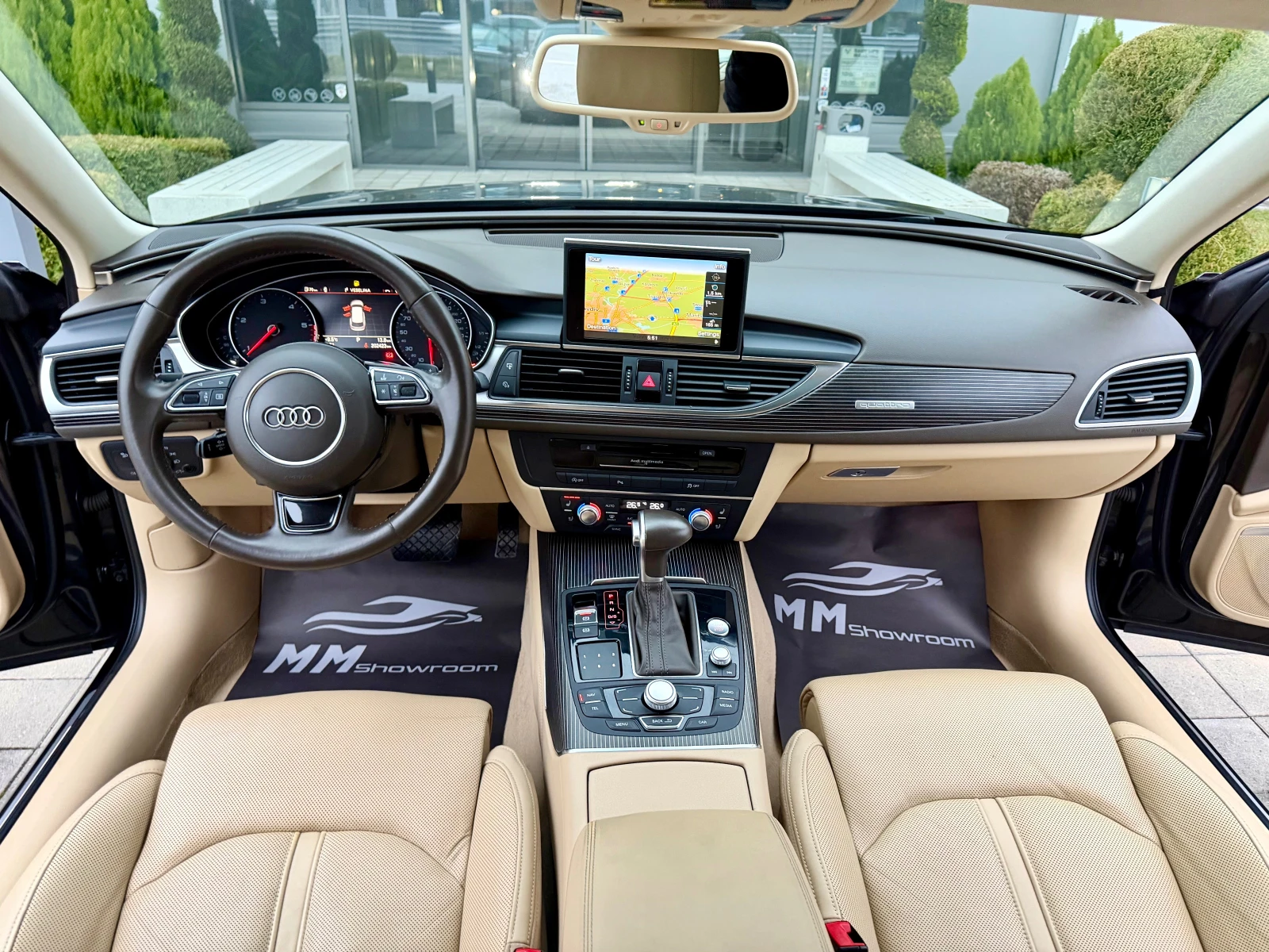 Audi A6 S-LINE-3.0-BITDI-360КАМЕРИ-ПАМЕТ-DISTRONIC-ОБДУХВА - изображение 10