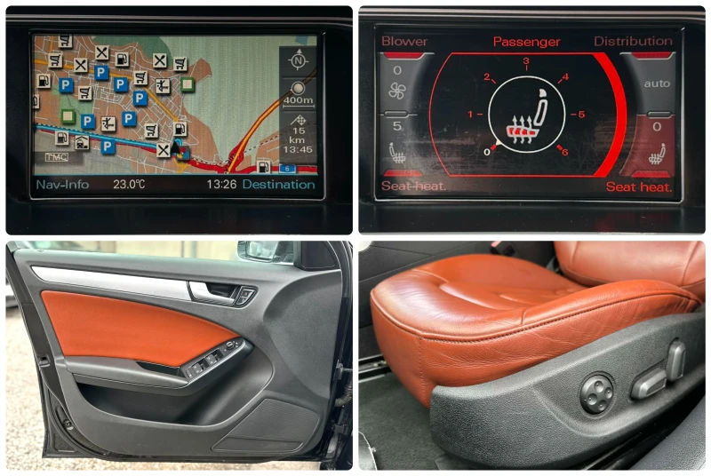 Audi A4 2.0TDI 143HP NAVI AUTOMAT КОЖА, снимка 15 - Автомобили и джипове - 53430212