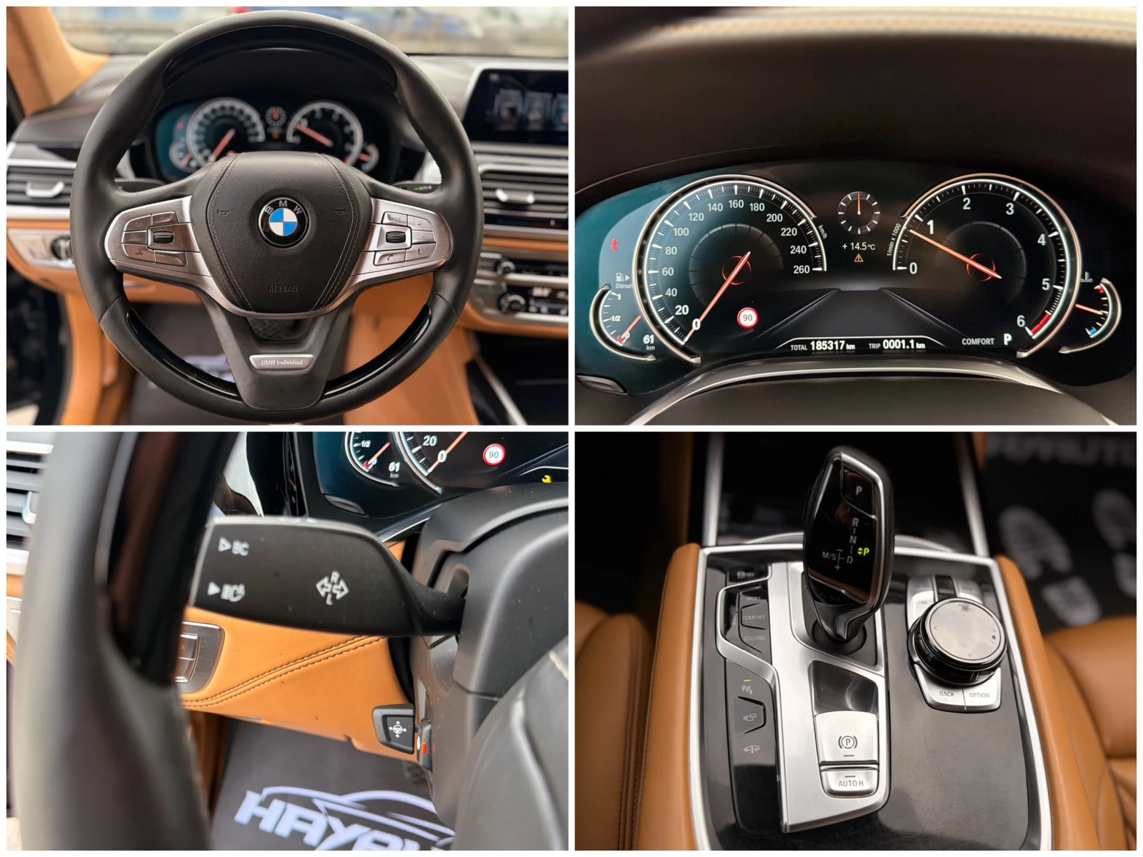 BMW 740 Ld= xDrive= M-pack= Long= Individual= 3xTV= B & W=, снимка 15 - Автомобили и джипове - 54045023