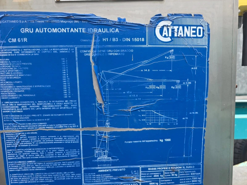 Кулокранове Друга Cattaneo CM61, снимка 7 - Индустриална техника - 51530118