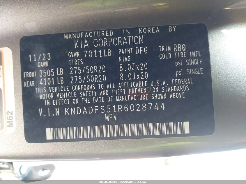 Kia EV9 Land, снимка 9 - Автомобили и джипове - 55635170
