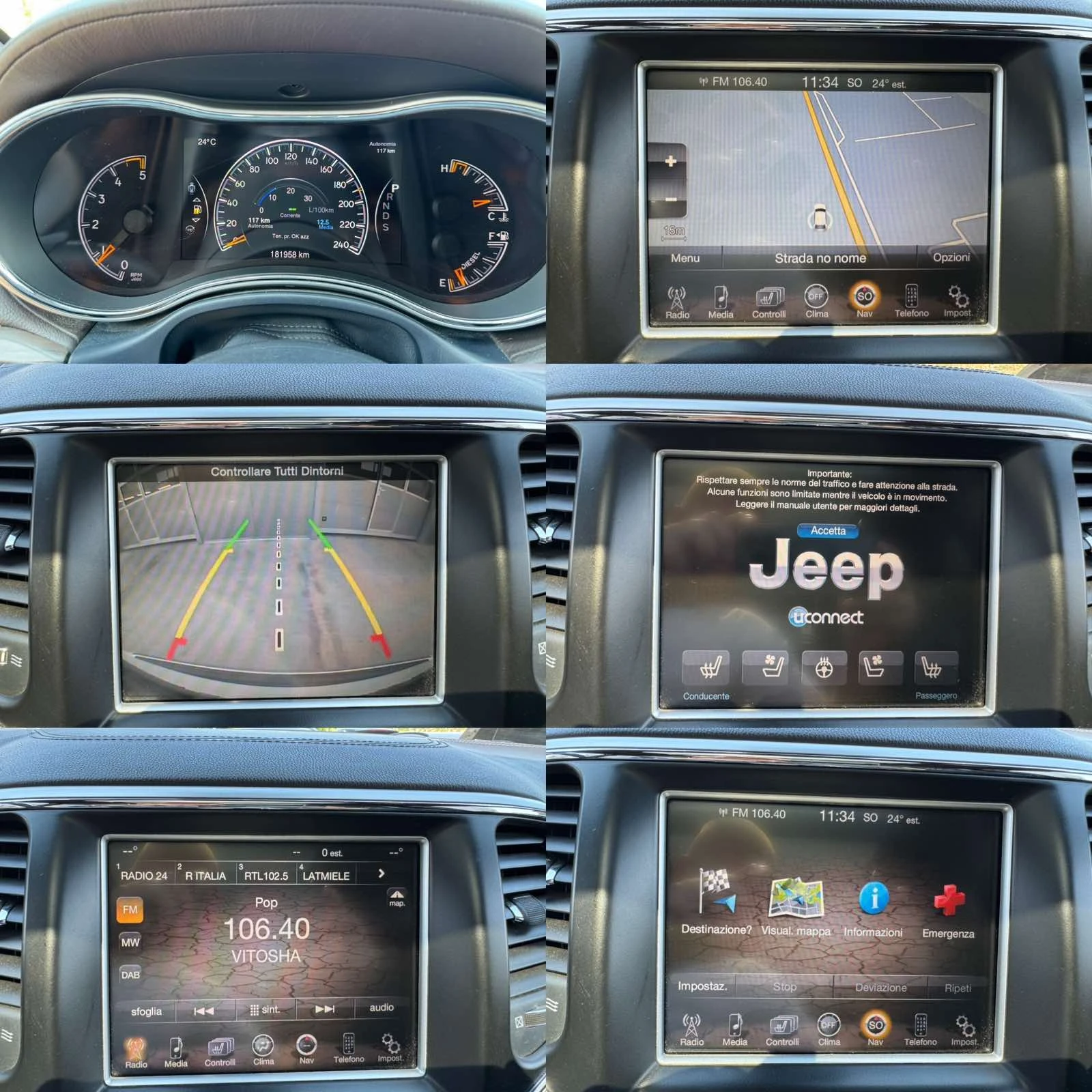 Jeep Grand cherokee 3.0* 250ps* 4x4* Overland* Distr* Pano* Navi | Mobile.bg   14