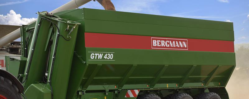 За трактор Други Тридемно разтоварващо ремарке BERGMANN GTW430, снимка 3 - Ремаркета - 46260700