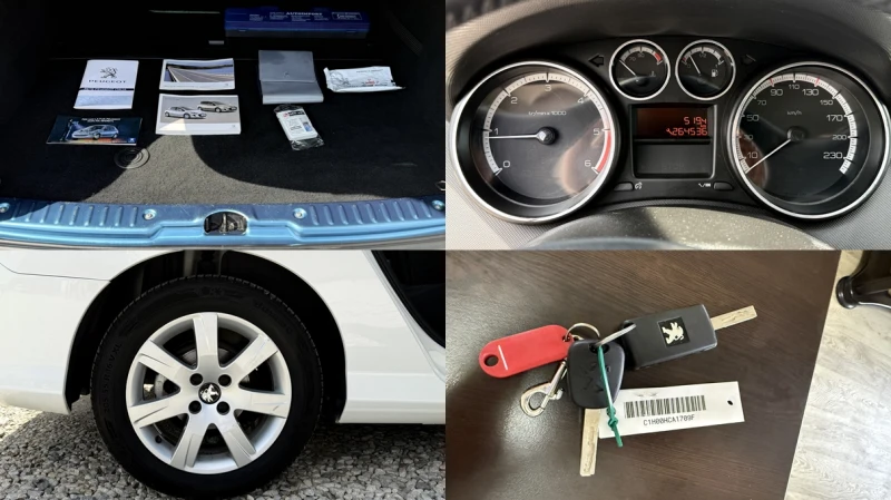 Peugeot 308 1.6eHDI/112к.с./LED/Face/EURO 5/ВНОС ОТ ИТАЛИЯ, снимка 11 - Автомобили и джипове - 50045508