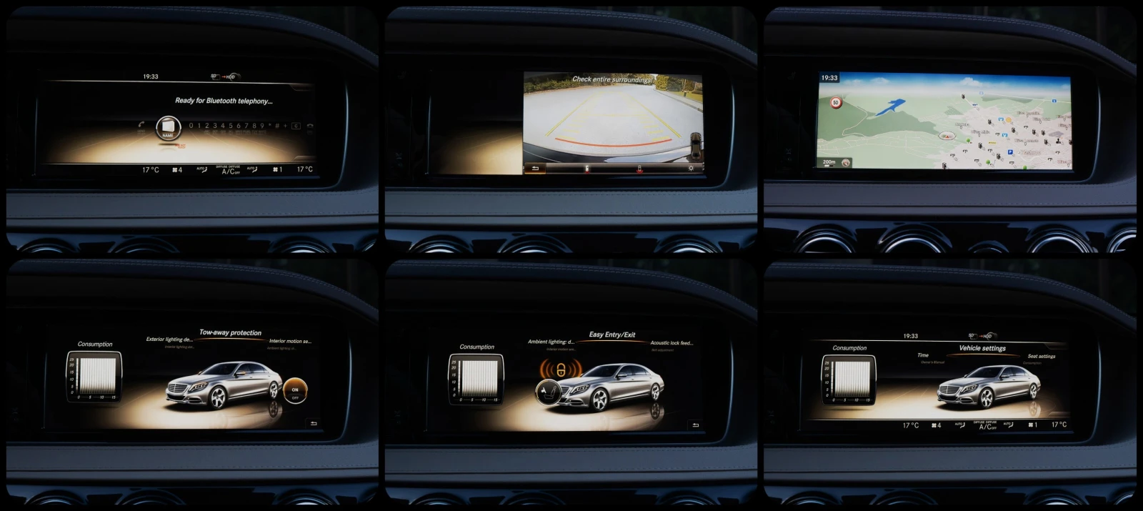 Mercedes-Benz S 350 d* AMG* EXCLUSIVE* 3XTV* LINE ASSIST* , снимка 16 - Автомобили и джипове - 55318887