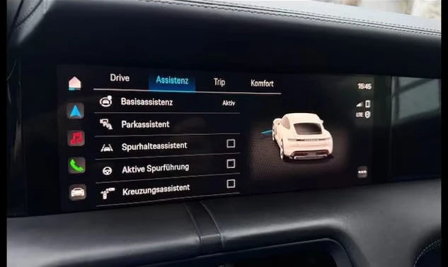 Porsche Taycan 4S/571HP/BOSE/З.ГУМИ/360/HUD/MATRIX/857v, снимка 14 - Автомобили и джипове - 53088200