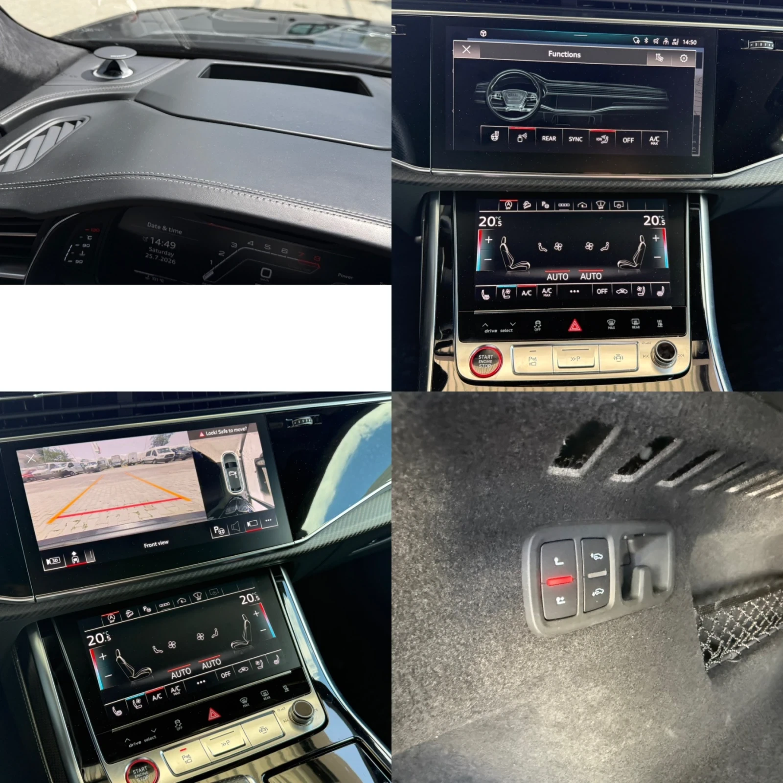 Audi RSQ8 Carbon/Ceramic/B&O/Печка/Теглич/HUD/Full , снимка 17 - Автомобили и джипове - 55415150