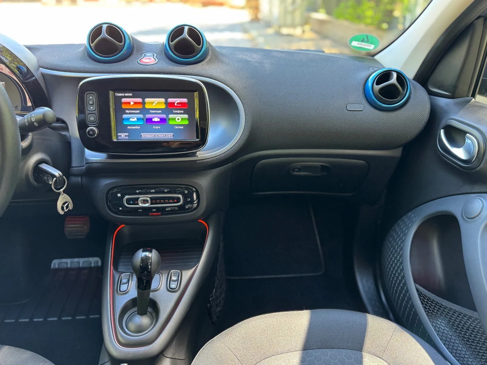 Smart Forfour EQ Cabrio, LED, Navi, ,  | Mobile.bg   11