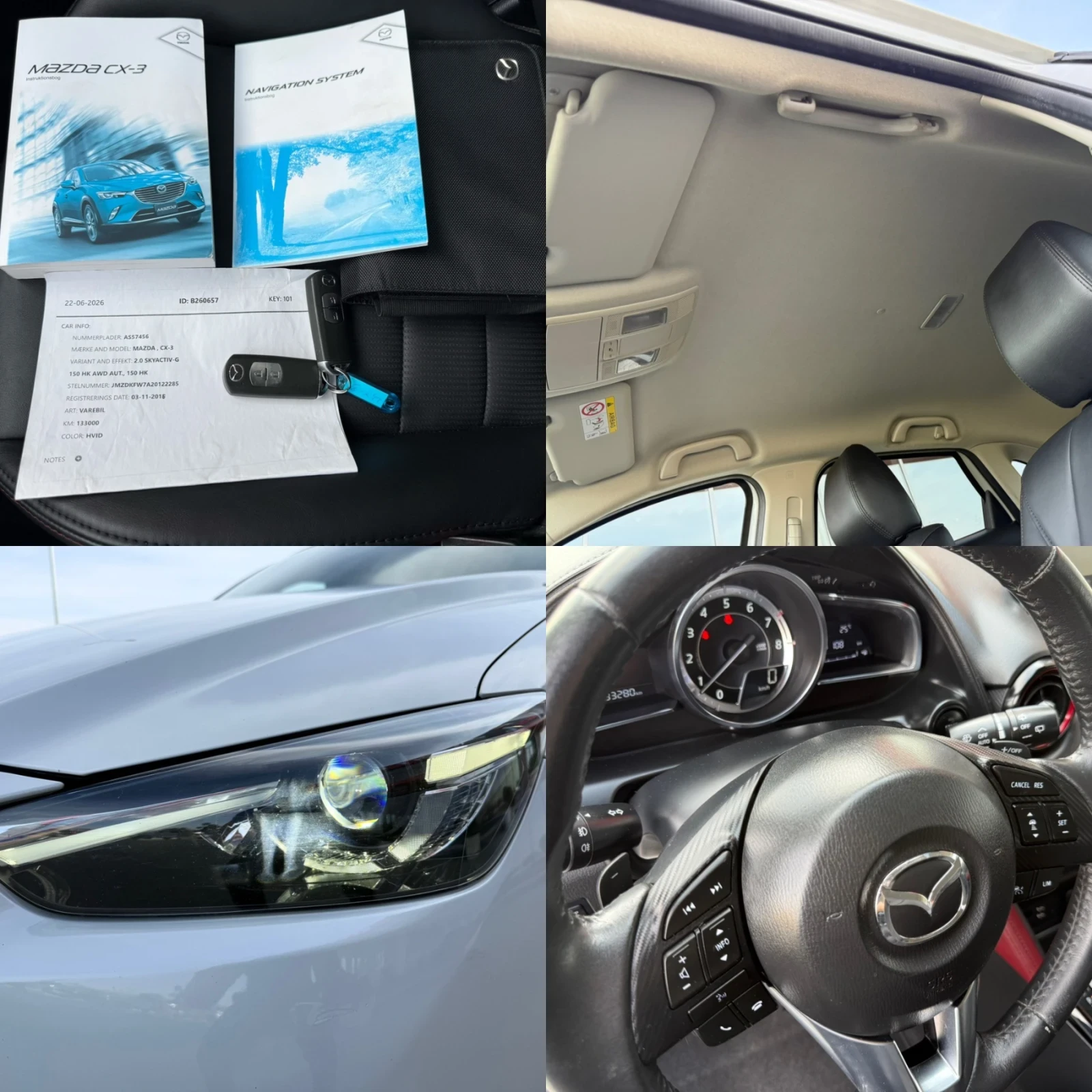 Mazda CX-3 2.0i 150�.� 4WD / OPTIMUM / FULL / AVTOMAT / KOJA  | Mobile.bg � ����������� 16