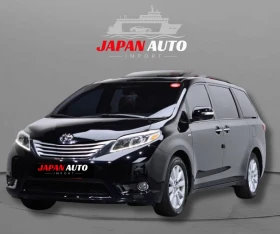 Toyota Sienna Facelift 3.5 бензин! Става на газ! Кафява кожа!, снимка 1