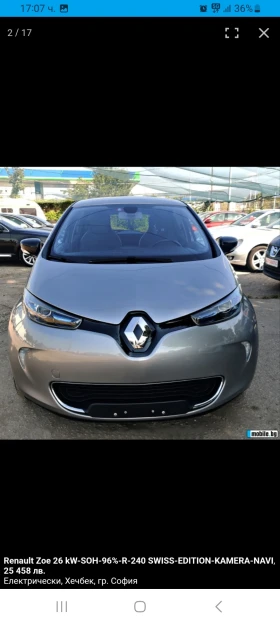 Renault Zoe R240 // 22kW // Регистрирана, снимка 1