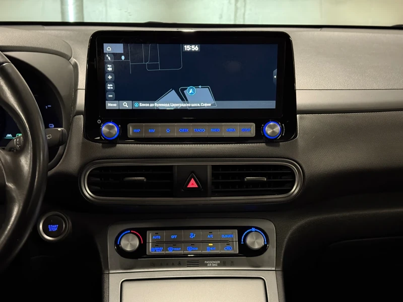 Hyundai Kona Blulink Termo pompa 64 KWh 204 hp (SOH)100%, снимка 13 - Автомобили и джипове - 52675642