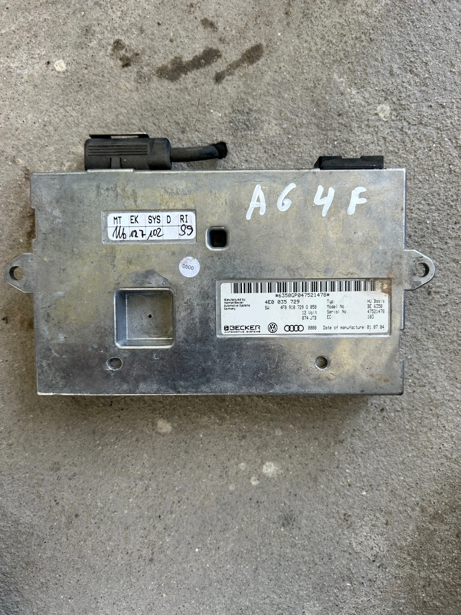 4E0035729 модул навигация AUDI A6 4F 