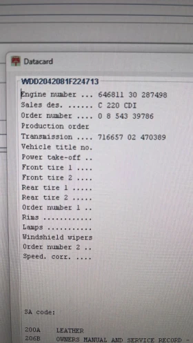 Mercedes-Benz C 220 W204 c220 МОТОР 646 АВАНГАРД БАРТЕР БУС/ван , снимка 14