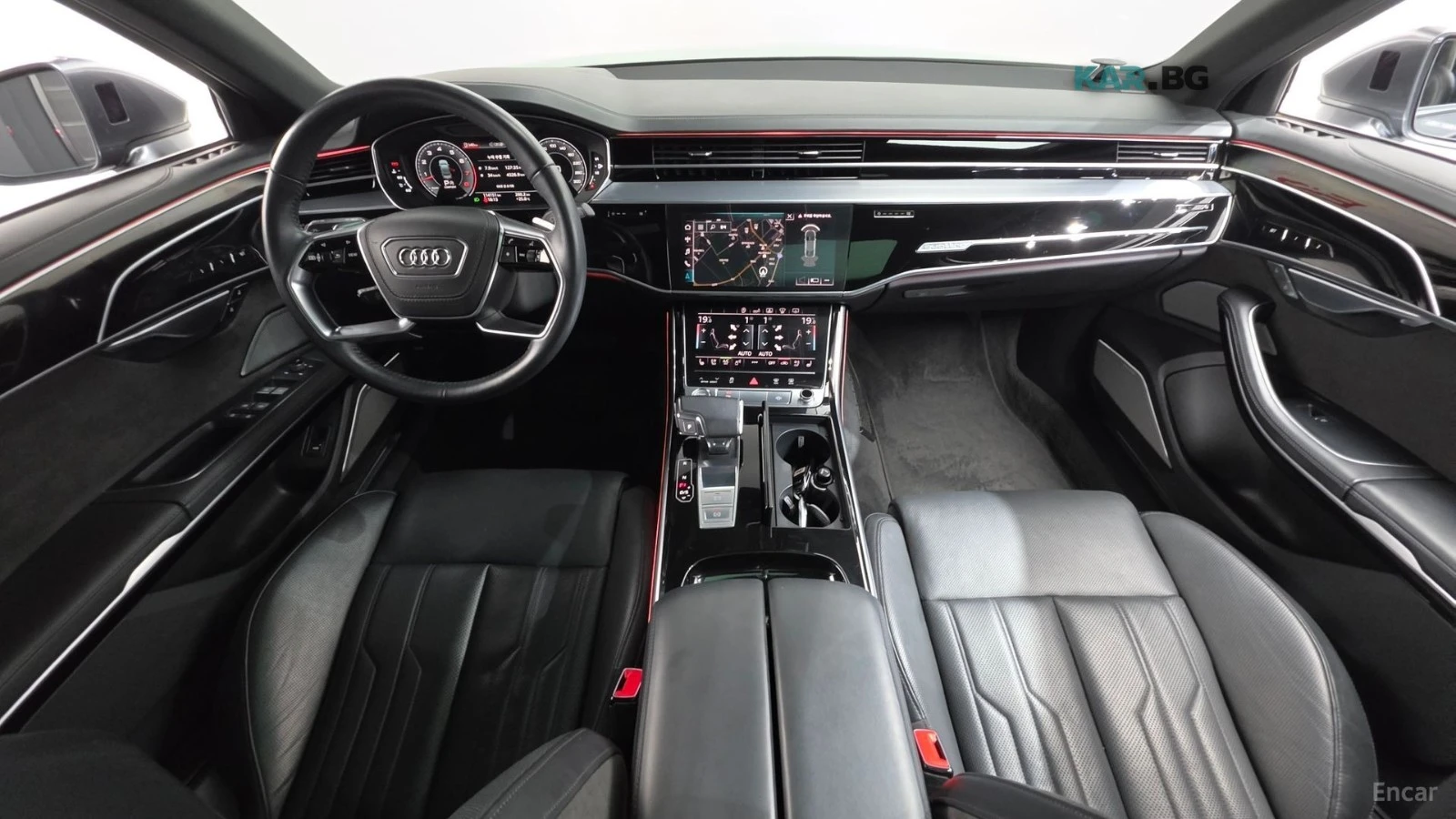 Audi A8 ПАМЕТ* ОБДУХВАНЕ* 360 КАМЕРА* ПАНО* HEADUP* B & O, снимка 7 - Автомобили и джипове - 54782527