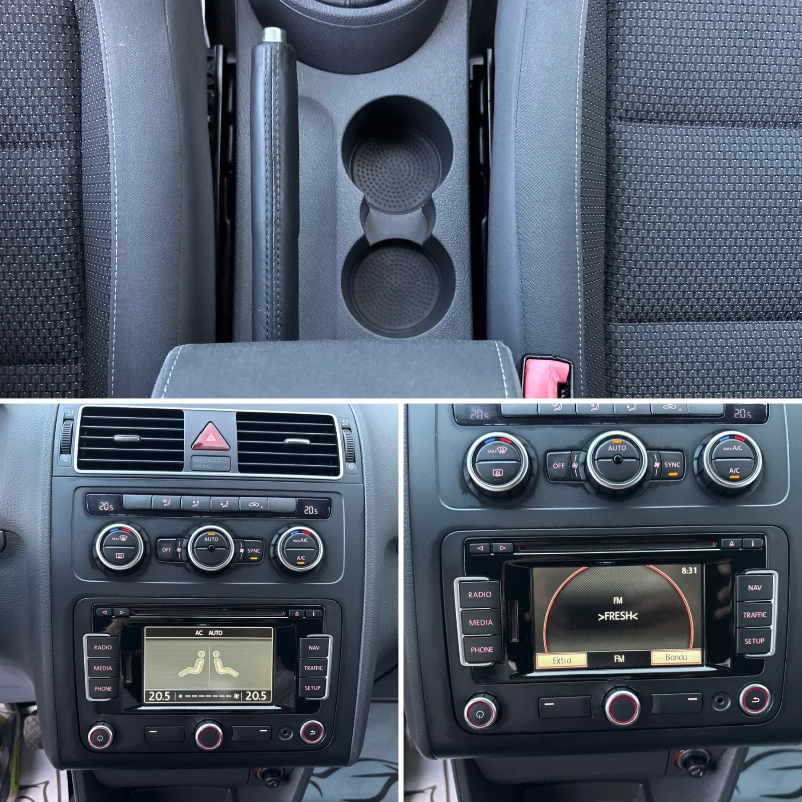 VW Touran Facelift 1.4 150кс CNG Navi , снимка 13 - Автомобили и джипове - 55355060