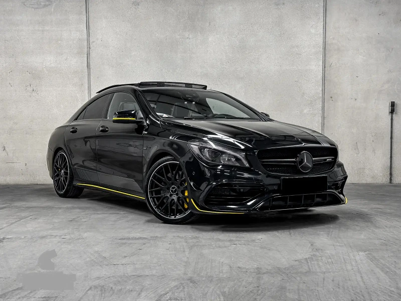 Mercedes-Benz CLA 45 AMG 4Matic* YellowArt Edition* Aero* LED* NP* Pano* Me, снимка 1 - Автомобили и джипове - 45277920