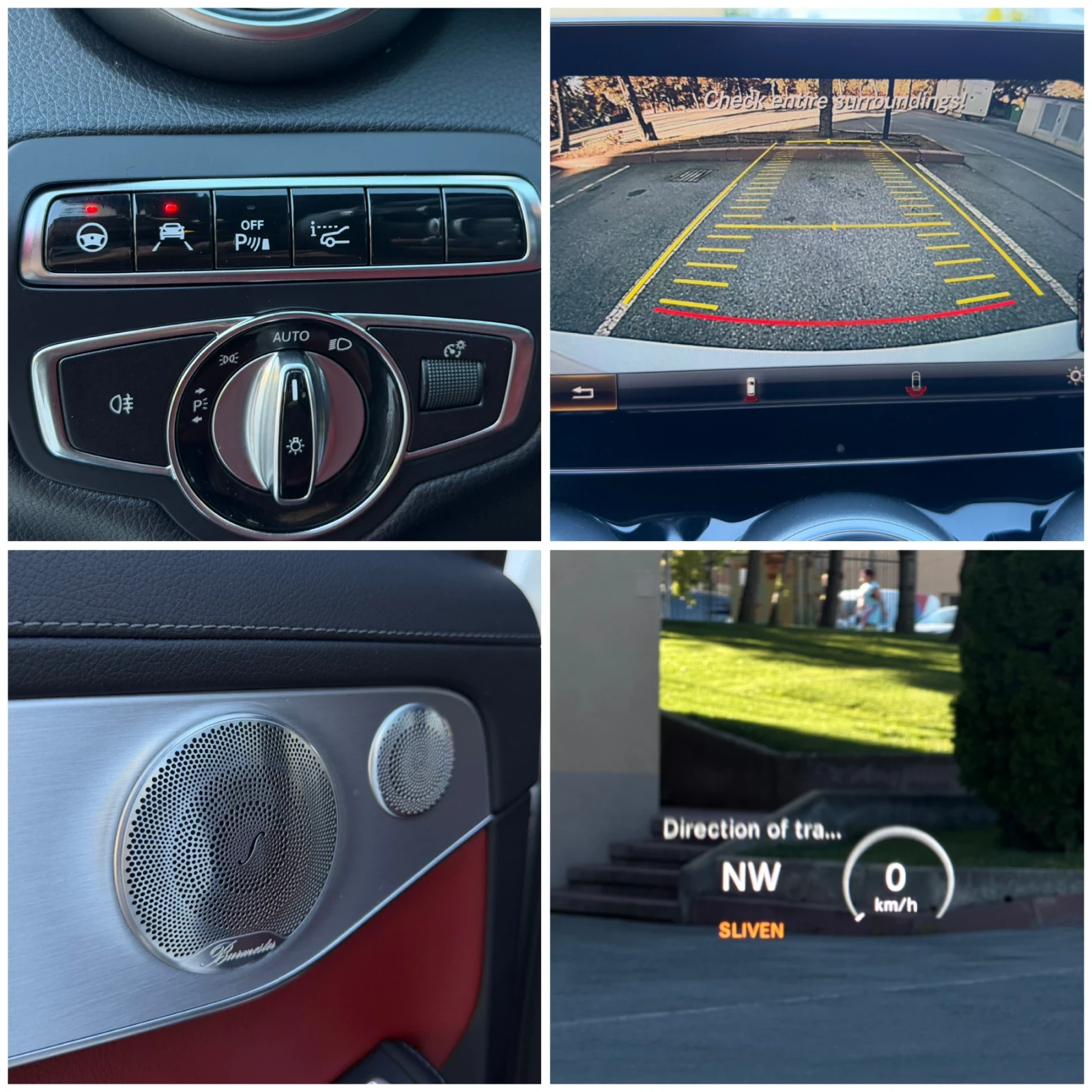 Mercedes-Benz C 220 AMG/187хил./Burmester/Head-Up/Дистроник/Multibeam, снимка 12 - Автомобили и джипове - 56011296