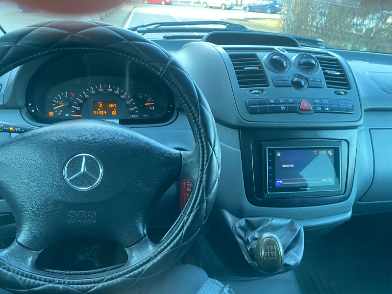 Mercedes-Benz Vito 111 cdi - докаран на ход от Германия ! Обслужен., снимка 12 - Бусове и автобуси - 46450506