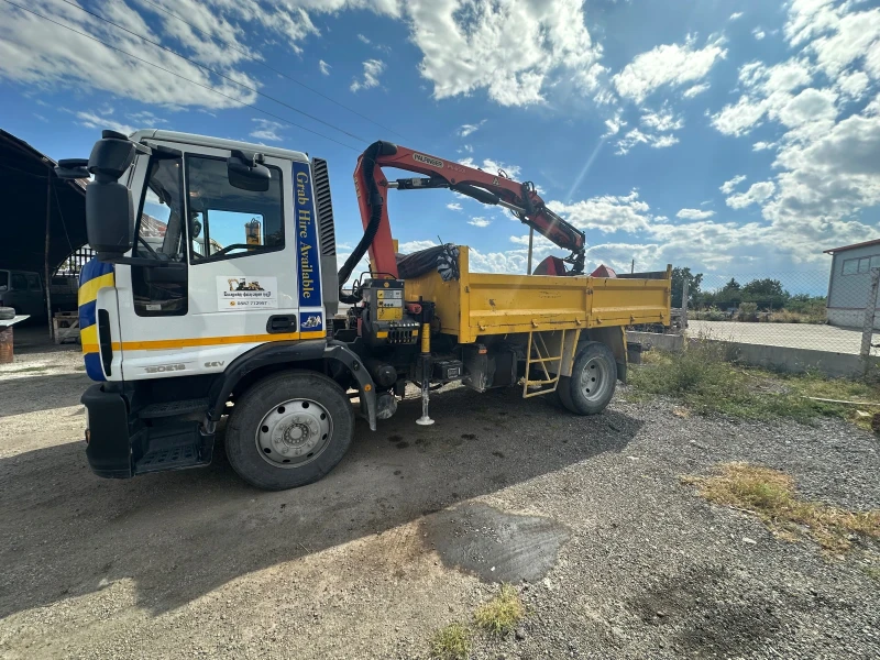 Iveco Eurocargo 120E18 EEV САМОСВАЛ С КРАН И ГРАЙФЕРНА КОФА, снимка 2 - Камиони - 47584659