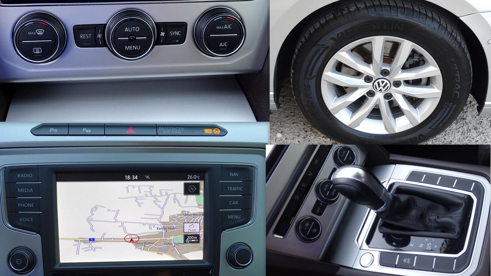 VW Passat 2.0TDI 150 Коня_* LED_* , снимка 16 - Автомобили и джипове - 55658694